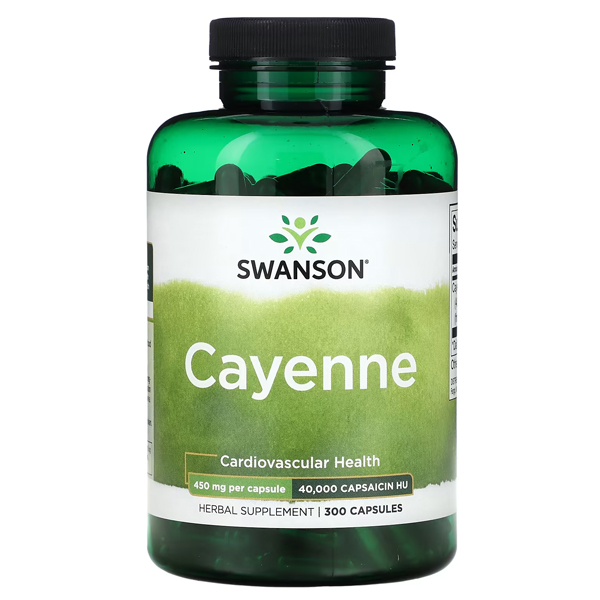 Swanson Cayenne 450mg 300 Capsules