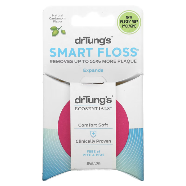 Dr. Tung's, Smart Floss, Natural Cardamom, 30 yd (27 m)