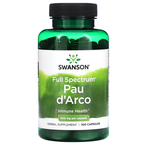 Swanson, Full Spectrum Pau d'Arco, 500 mg, 100 Capsules