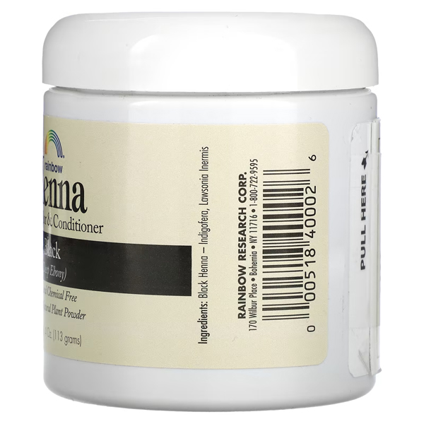 Henna, Hair Color & Conditioner, Black,