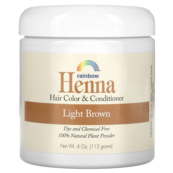 Rainbow Research, Henna, Hair Color and Conditioner, Light Brown, 4 oz (113 g)