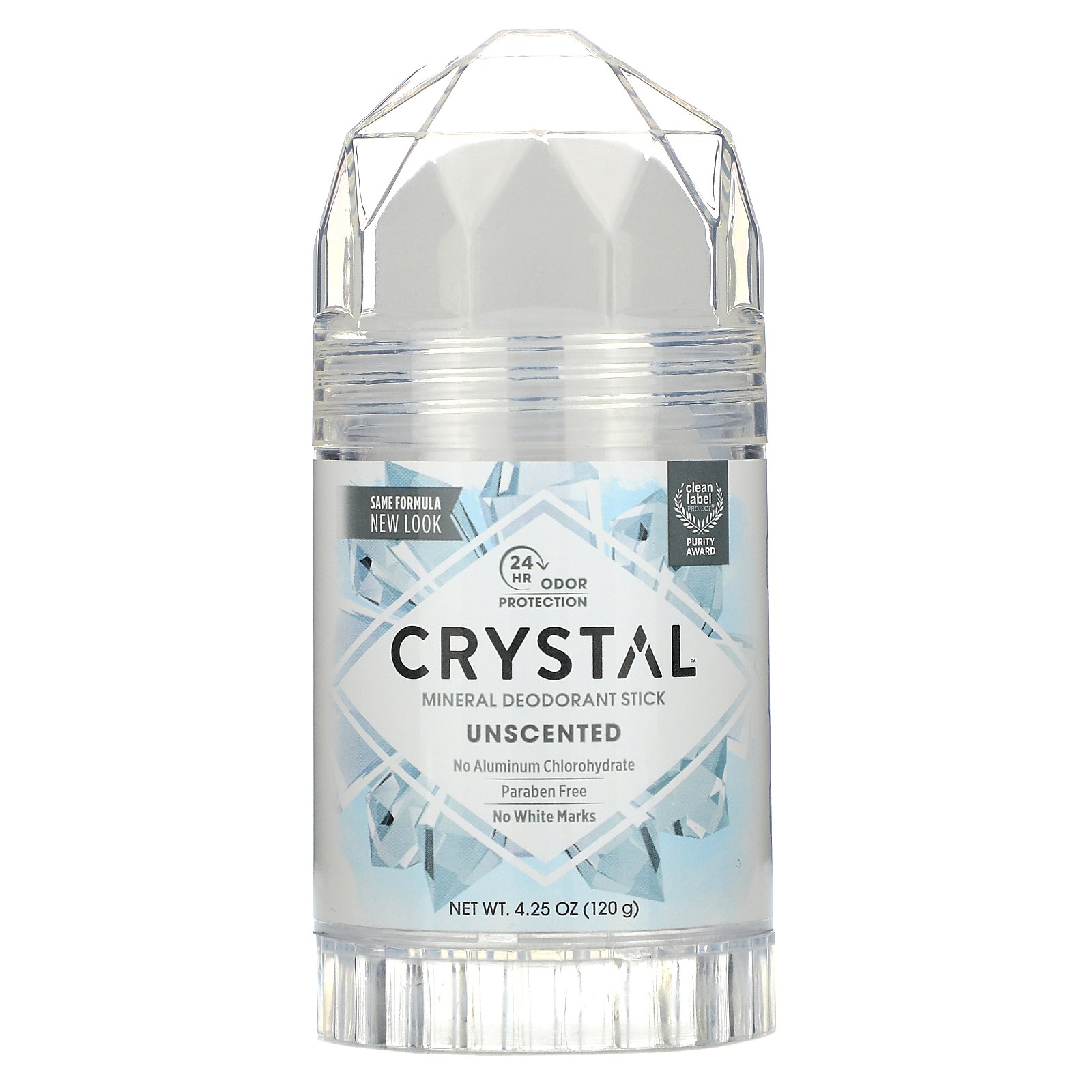 Crystal, Mineral Deodorant Stick, Unscented, 4.25 oz (120 g)