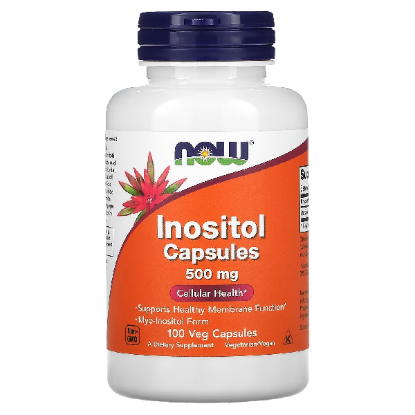 NOW Foods Inositol Capsules 500mg 100 Veg Capsules