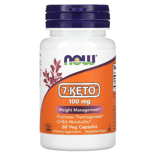 NOW Foods 7-KETO 100mg 60 Veg Capsules