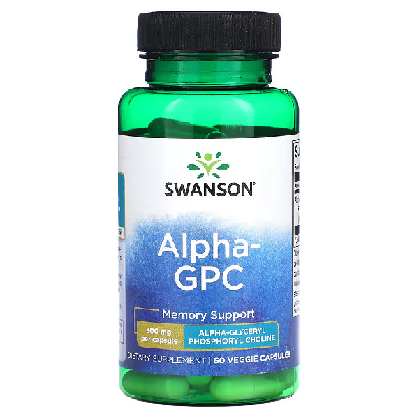 Swanson Alpha GPC 300mg 60 Veggie Capsules