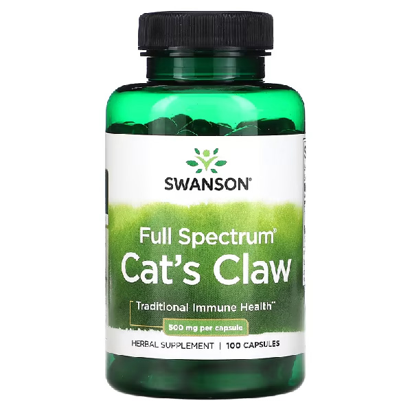 Swanson Full Spectrum Cat's Claw 500 mg 100 Capsules