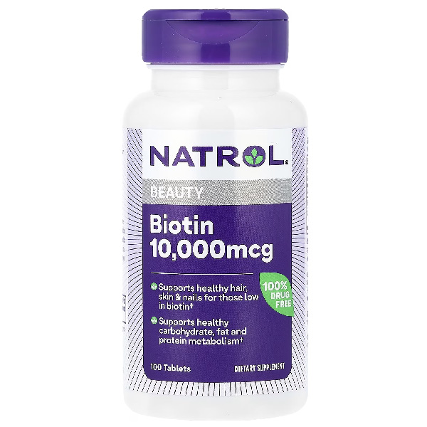 Natrol Beauty Biotin 10,000mcg 100 Tablets