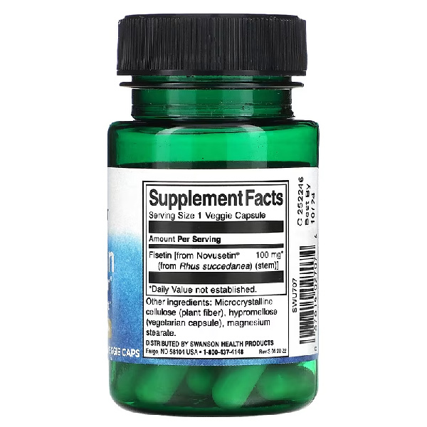 Swanson Fisetin Novusetin 100mg 30 Veggie Caps