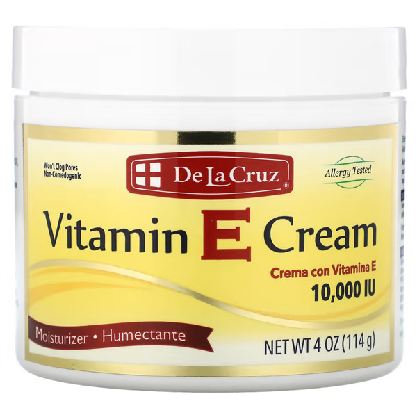 De La Cruz Vitamin E Cream 10,000 IU 114 g