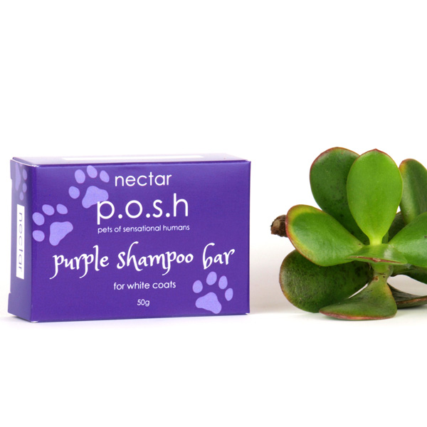 P.O.S.H Purple Dog Shampoo Bar for White Coats 50g