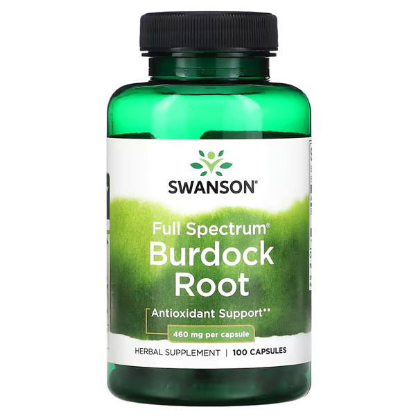 Swanson Full Spectrum Burdock Root 460mg 100 Capsules