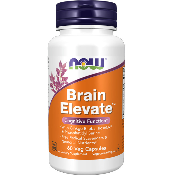 NOW Foods Brain Elevate 60 Veg Capsules