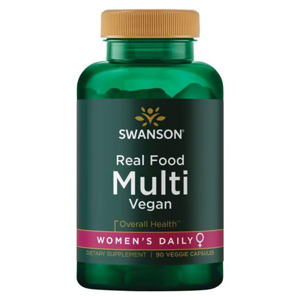 Swanson Advanced Real Food Multi Vegan - Women's Daily 90 Veggie Capsules