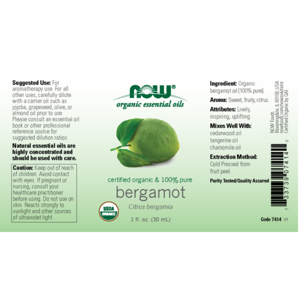 Bergamot Oil 30ml (Citrus Bergamia) - Image 2