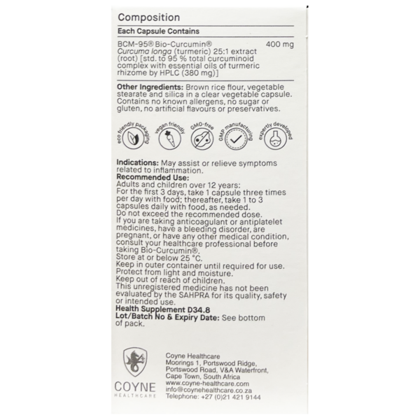 Bio-Curcumin BCM-95 30VC & 60VC - Image 2