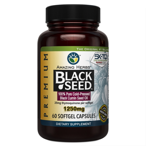 Black Seed Oil Premium 1250mg XL 60SG