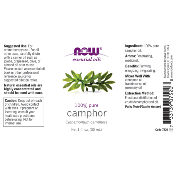 Camphor Oil 100% Pure 30ml (Cinnamomum Camphora) - Image 2