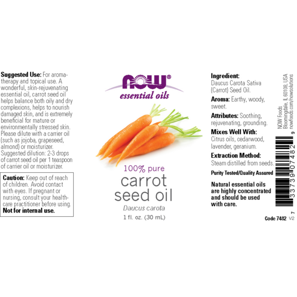 Carrot Seed Oil 100% Pure 30ml (Daucus Carota) - Image 2