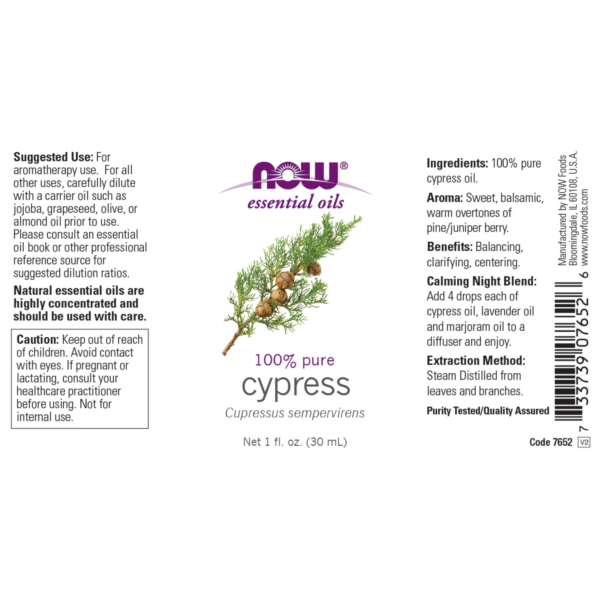 Cypress Oil 100% Pure 30ml (Cupressus Sempervirens) - Image 2