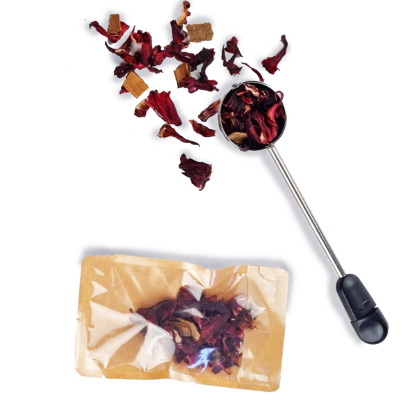 Fitness -Hibiscus and Cinnamon - Blend, 50g Pouch and 60g Glass Jar - Image 3