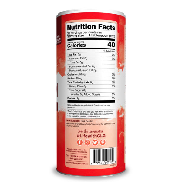 Great Lakes Gelatin - Pork Hide Gelatin 454g - Image 2