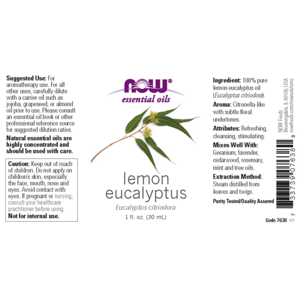 Lemon Eucalyptus 100% pure (Citriodora) Oil 30ml  - Image 2