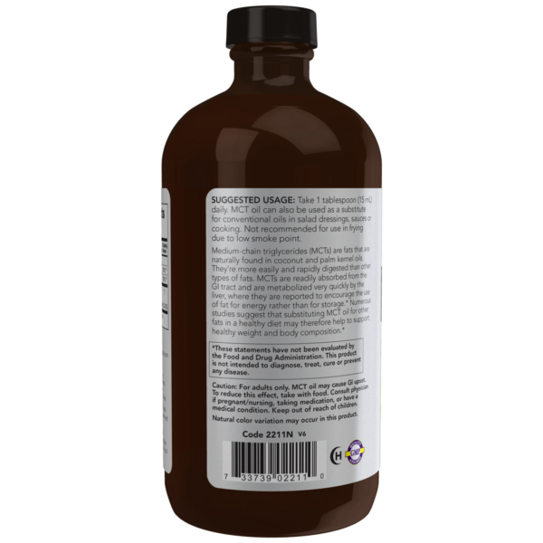 MCT Oil 100% pure in Glass 473ml - Image 2