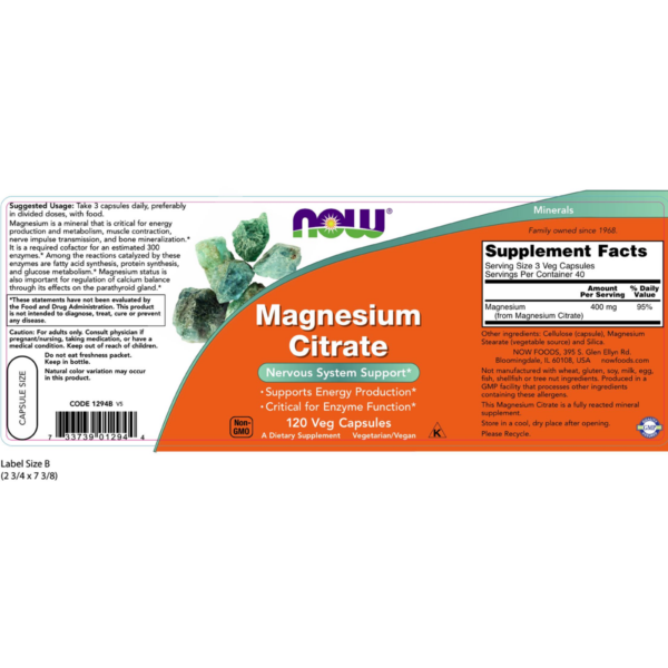 Magnesium Citrate 120VC - Image 2