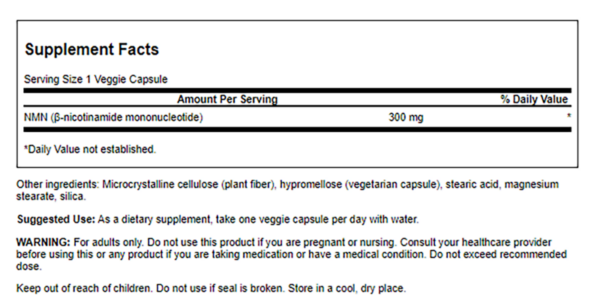 Swanson - Nicotinamide Mononucleotide 300mg 30VC - Image 3