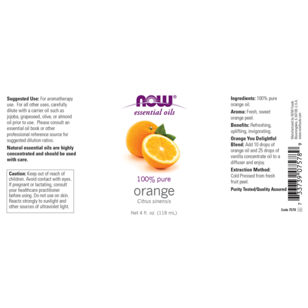 Orange Oil Sweet 30ml 118ml (Citrus Sinensis) - Image 2