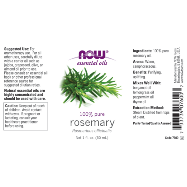 Rosemary Oil 30ml, 59ml, 118ml (Rosmarinus officinalis) - Image 2