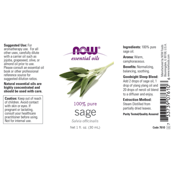 Sage oil 30ml (Salvia Officinalis) - Image 2