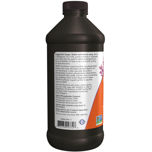 Sunflower Lecithin Liquid 473ml - Image 3