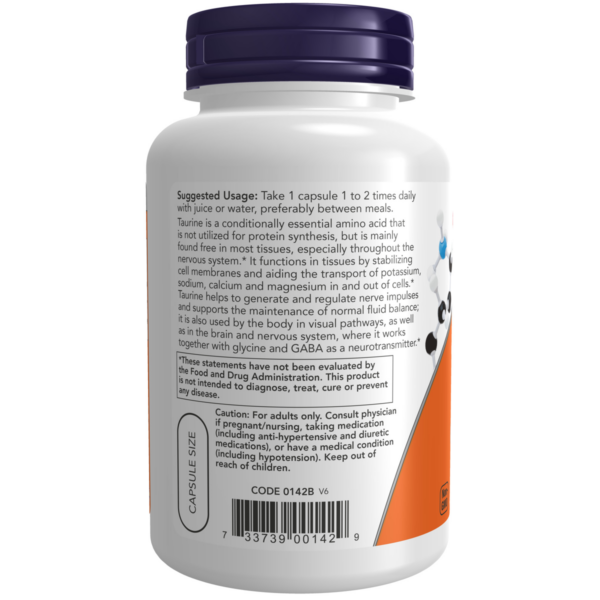 Taurine Double Strength 1,000mg 100VC - Image 3