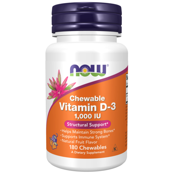 Vitamin D-3 1000 IU, 180 Chewables