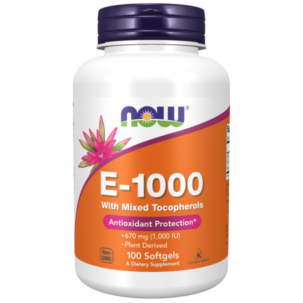 Vitamin E-1000, 100 Softgels Natural