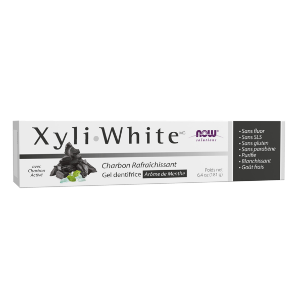 XyliWhite, Toothpaste Gel - Charcoal Refresh Mint 181g